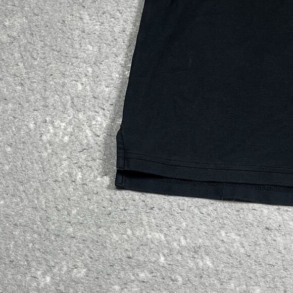 Psycho Bunny Polo Shirt Mens Size 6 Large Black Pima Cotton Embroidered Golf - Picture 5 of 11